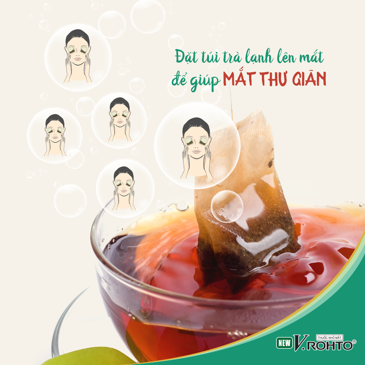 Công dụng hữu ích của trà với mắt