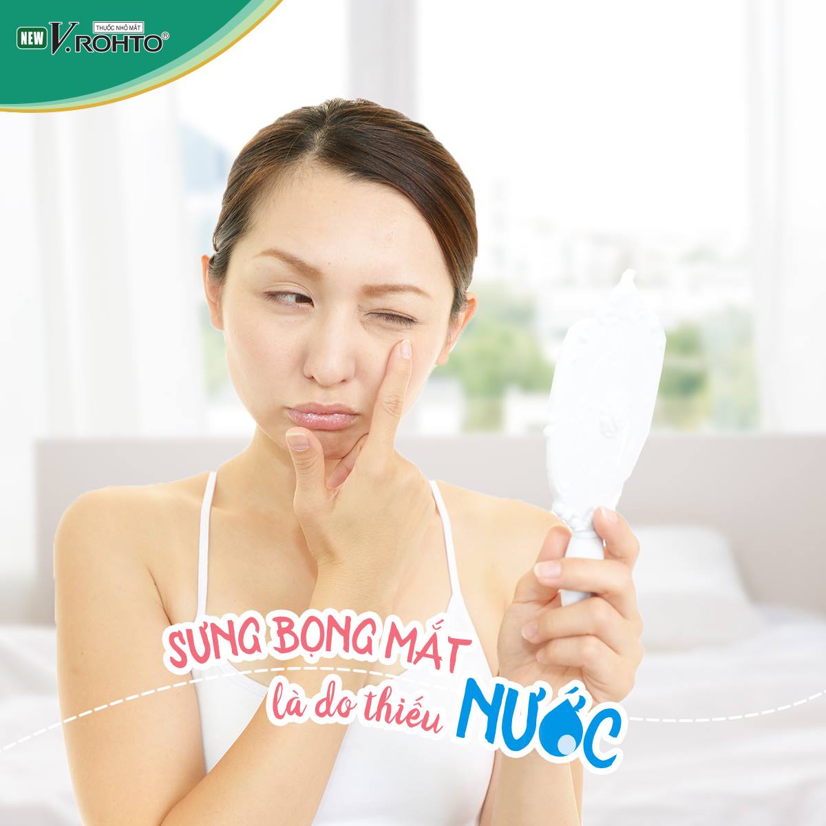 Sưng bọng mắt là do thiếu nước?
